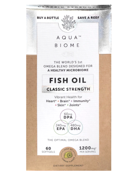 Aqua Biome Fish Oil Classic Strength 60 Soft Gels